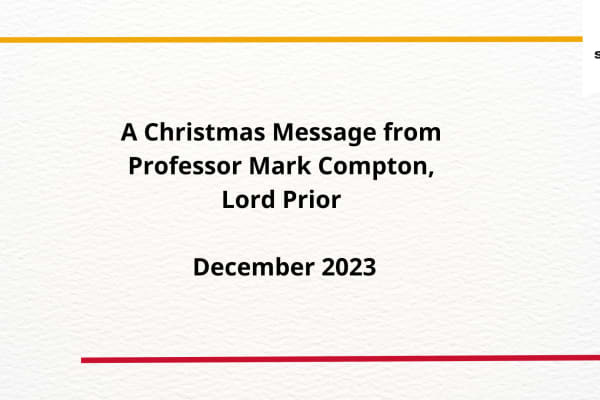 Lord Prior's Christmas Message 2023