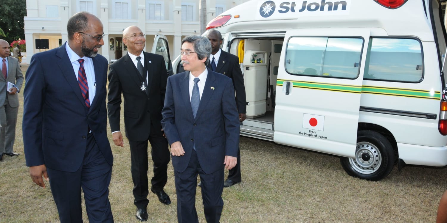 Embassy of Japan donates 6 new ambulances to St John Jamaica