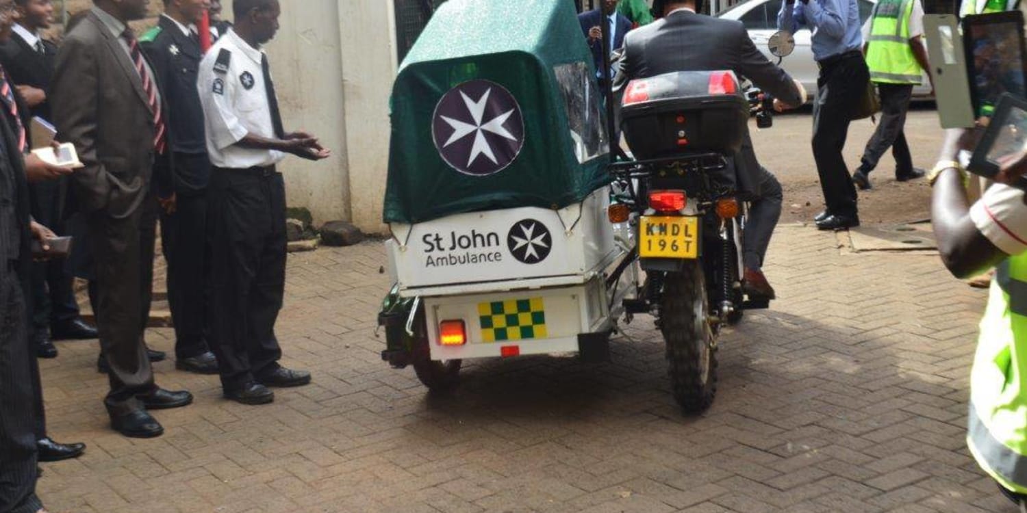 French Embassy donates motorcycle ambulances to St John Ambulance Kenya