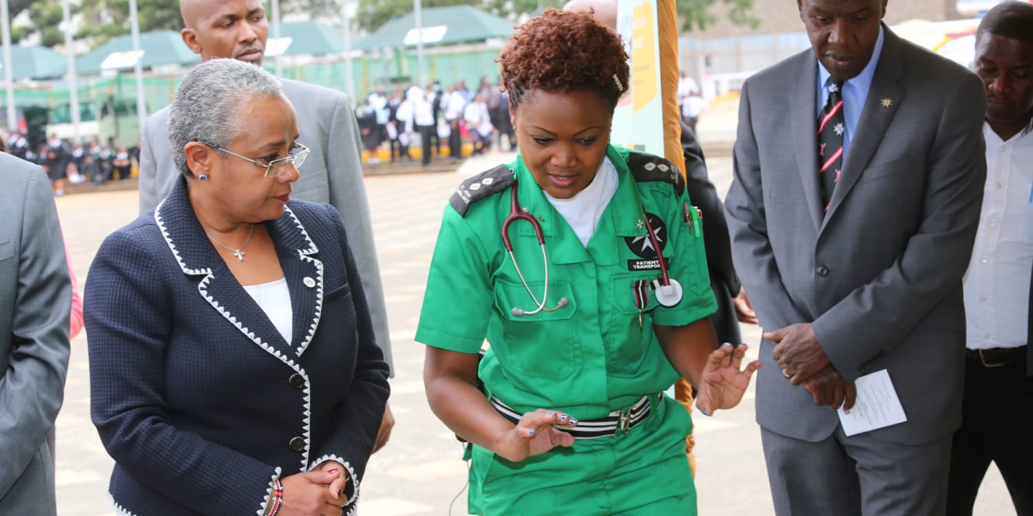 First Lady of Kenya praises St John  work on maternal and child health
