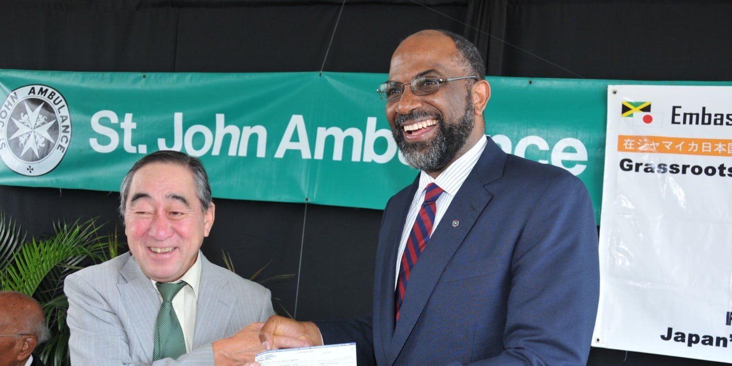 St John Jamaica receives grant from Japan for the acquisition of 6 ambulances