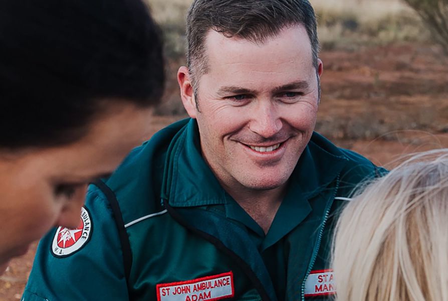 smiling paramedic