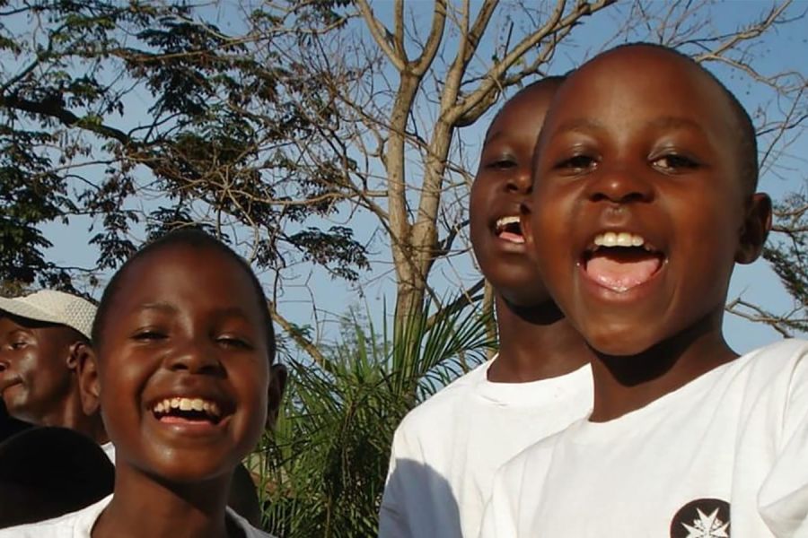 Smiling and laughing children