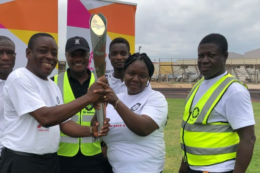 St John Ghana receives Queen's Baton