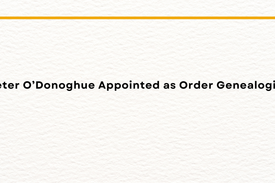 Peter Odonoghue Appointed As Order Genealogist