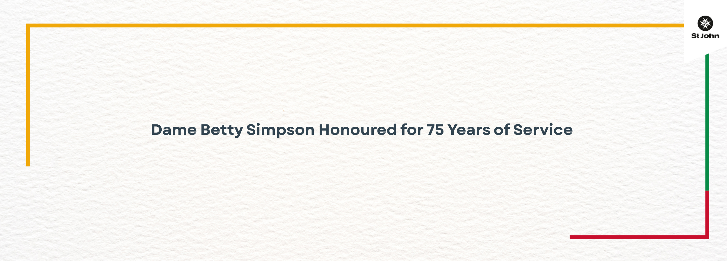 Dame Betty Simpson Honoured For 75 Years Of Service To Hato Hone St John 2