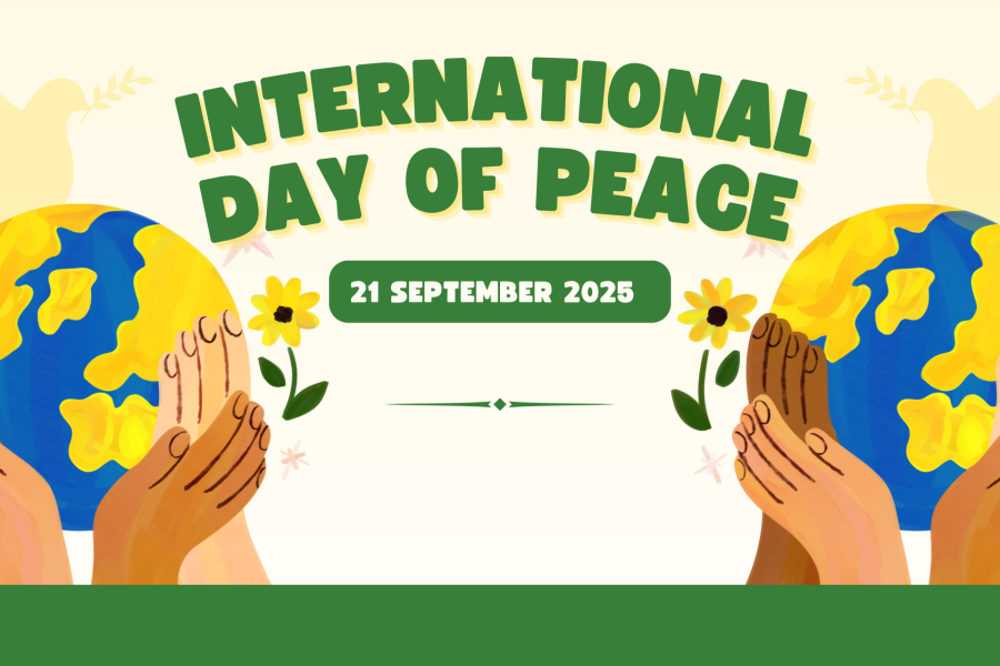 Green And Beige Creative Illustrative International Day Of Peace Banner Scaled