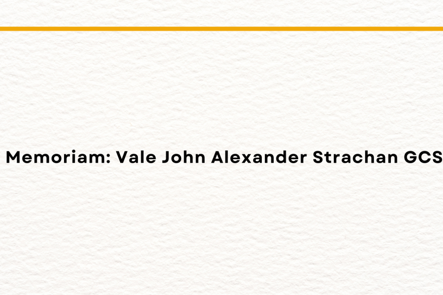 In Memoriam Vale John Alexander Strachan Gcstj Banner