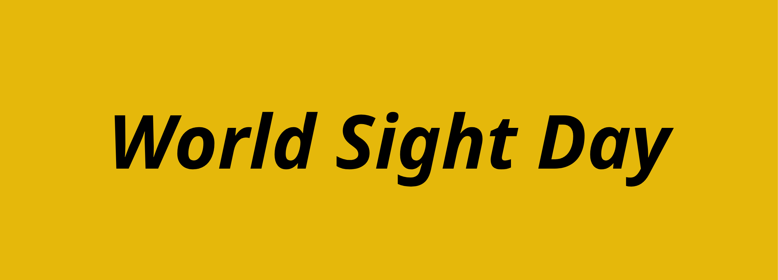 World Sight Day