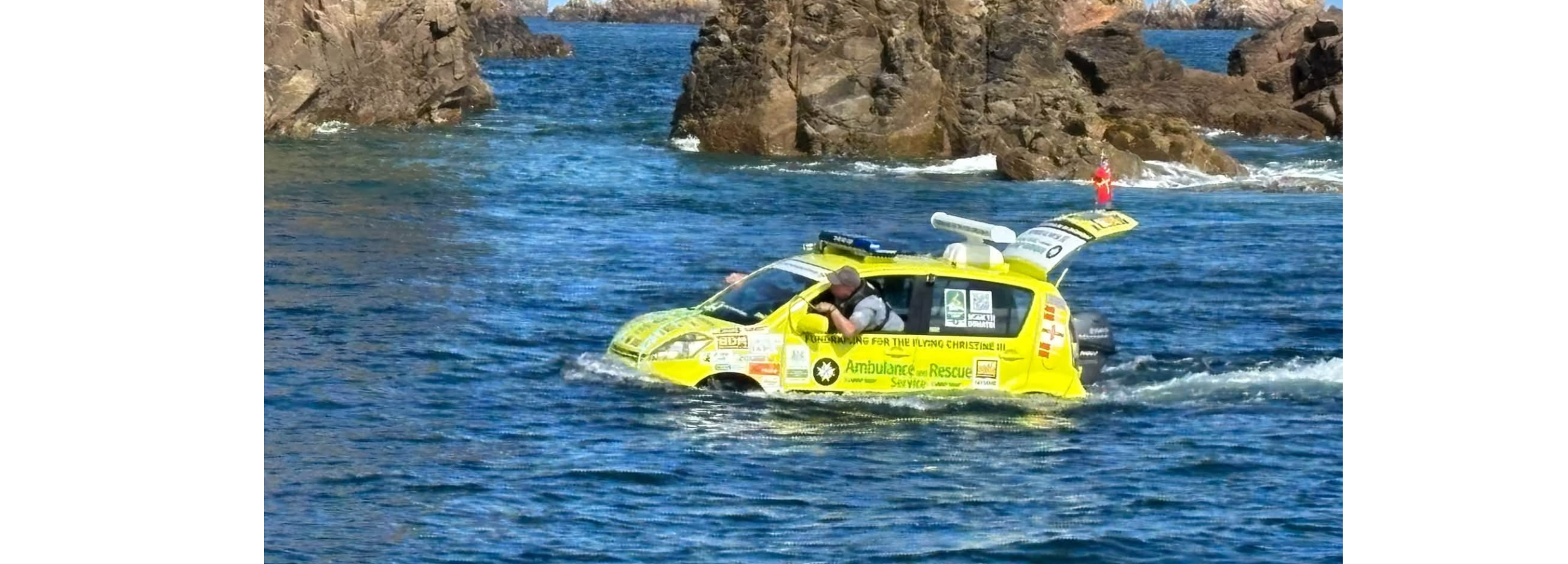 Flying Christine Floating Car Banner