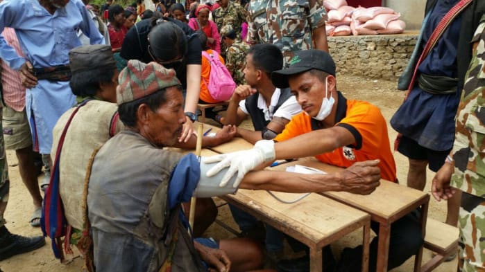 Humanitarian aid in Nepal